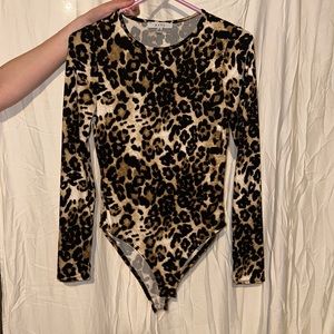 Cheetah print body suit